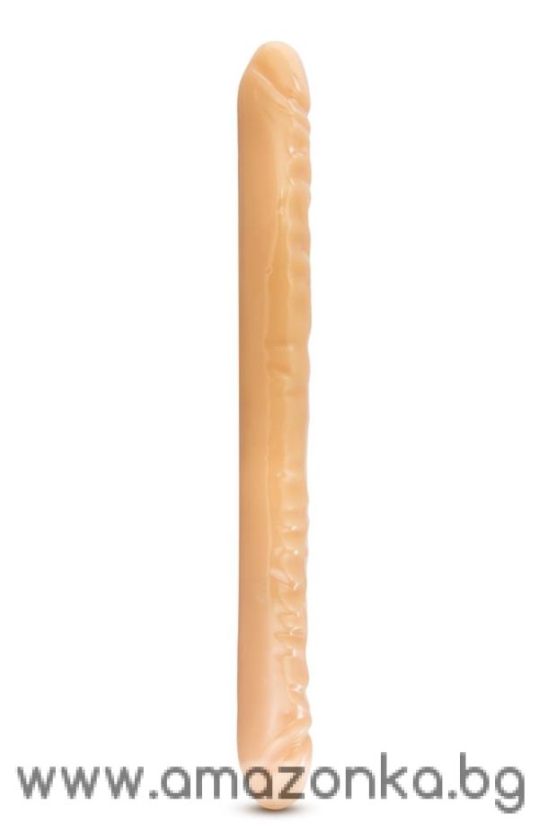 B YOURS 18INCH DOUBLE DILDO BEIGE