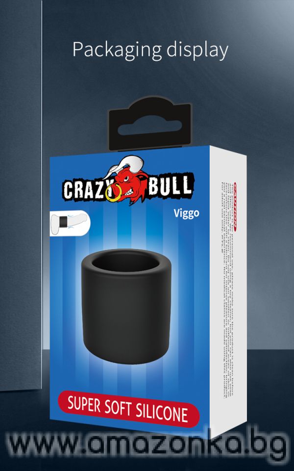 Силиконов ерекционен пръстен с повдигащ ефект Crazy Bull Viggo