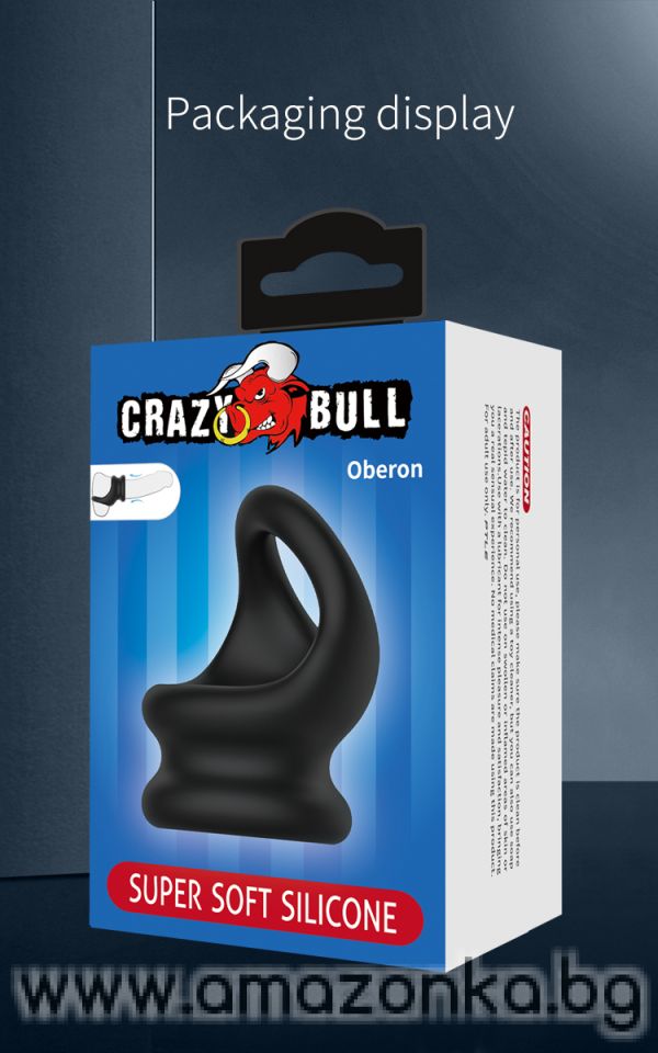 Силиконов ерекционен пръстен за пенис и тестиси Crazy Bull Oberon