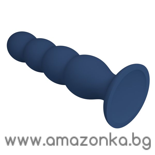 Mr. Play Metal & Liquid Silicone Anal Plug with 4 Metal Balls