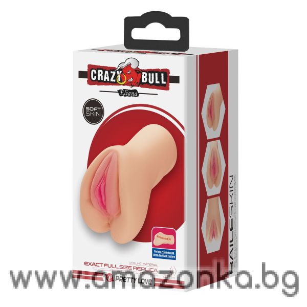Мастурбатор Crazy Bull, Eliana, 9.5x16.5 см, TPR