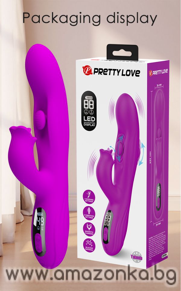 PRETTY LOVE-Yalanda-Purple-Nodding Rabbit Vibrator
