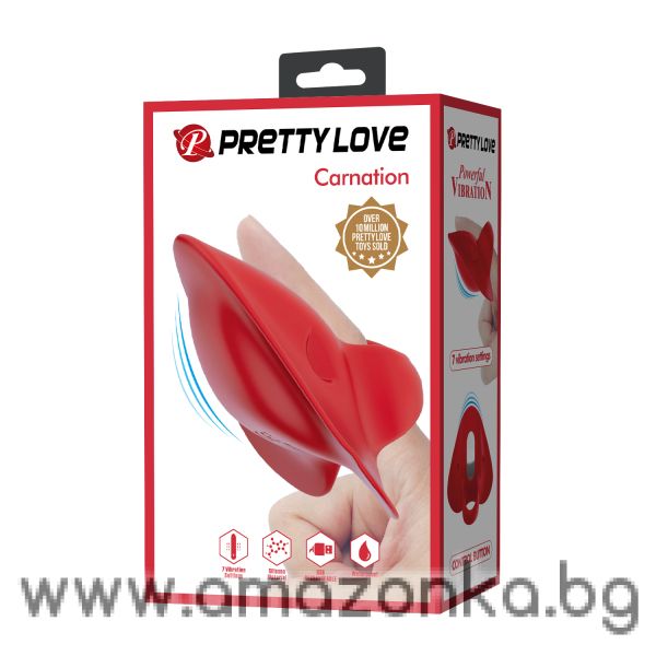 Силиконов вибратор за пръст  Pretty Love Carnation