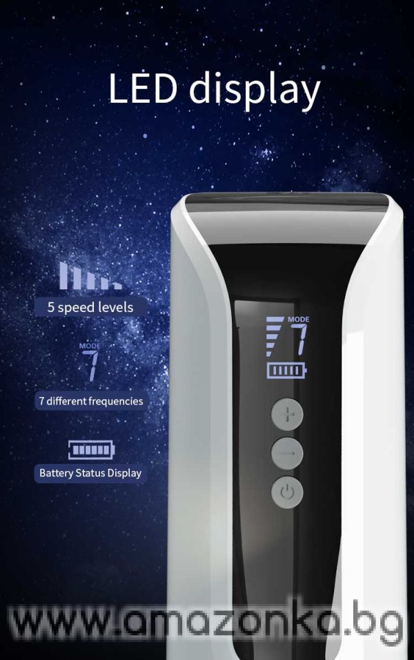 Автоматичен мъжки мастурбатор с механично бутане, ротация и LED дисплей Pretty Love – 31.8 см