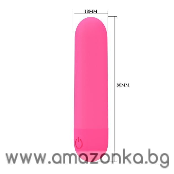 Мини USB презареждаем виброкуршум Pretty Love-Stefan-10 функции Розов