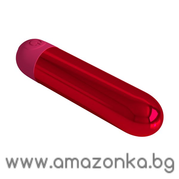 Премиум безжичен метално виброяйце куршум с USB зареждане Pretty Love Kiwi– 10 см
