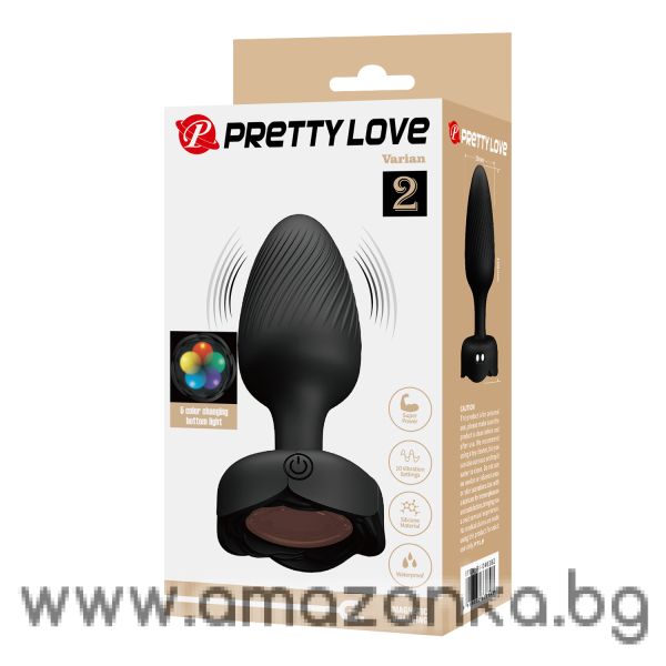 Вибриращ светещ анален разширител PRETTY LOVE VARIAN 10.8 CM