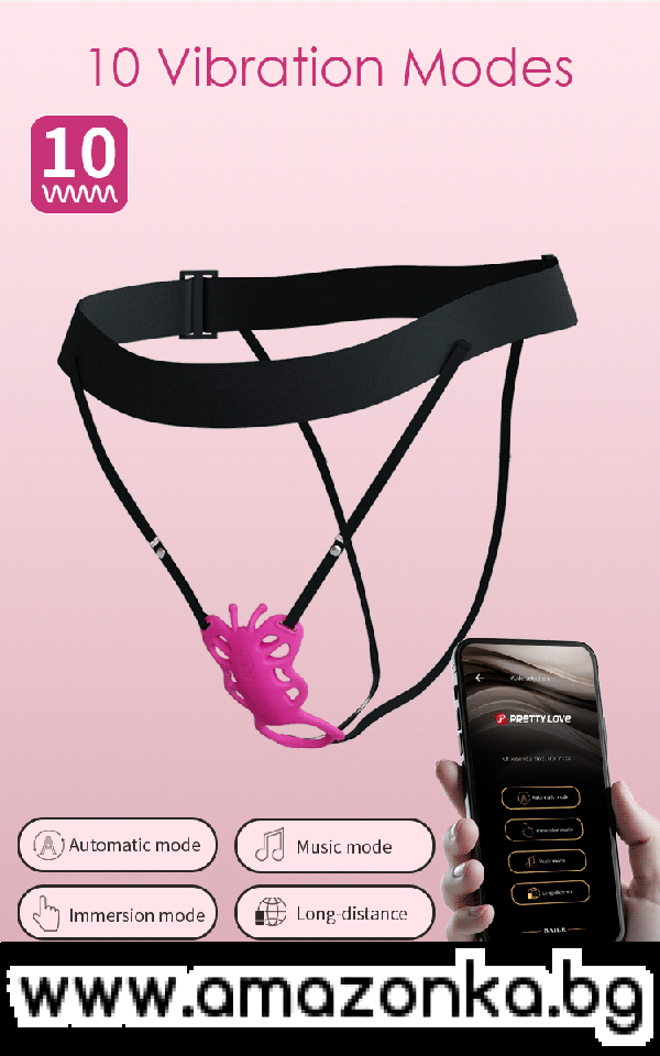Buy Rechargeable Strap-on Butterfly Massager - Aethon 