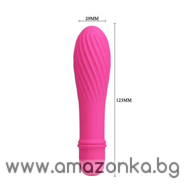 Pretty Love–Solomon Silicone 10 function Vibrator (Pink)