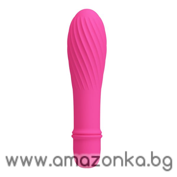 Pretty Love–Solomon Silicone 10 function Vibrator (Pink)