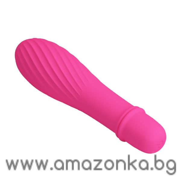 Pretty Love–Solomon Silicone 10 function Vibrator (Pink)