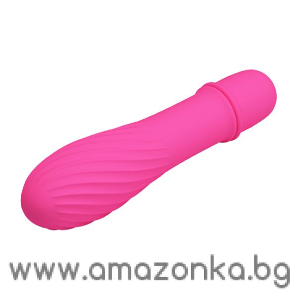 Pretty Love–Solomon Silicone 10 function Vibrator (Pink)
