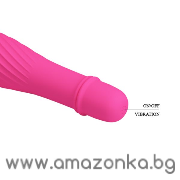 Pretty Love–Solomon Silicone 10 function Vibrator (Pink)