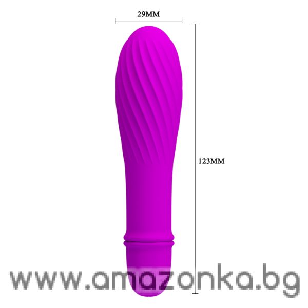 Мини вибратор Jonathan 10func silicone 12см/2.3см