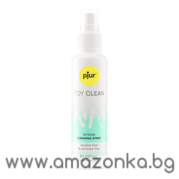 pjur TOY CLEAN, 100 ml Антибактериален почистващ спрей за еротични играчки без алкохол и аромат (100 мл)