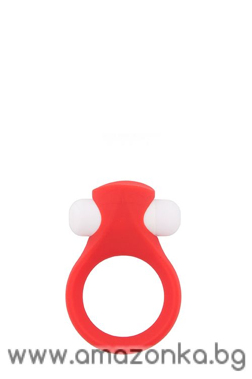 Вибриращ пръстен ''Lit-up silicone stimu-ring - 2 RED''