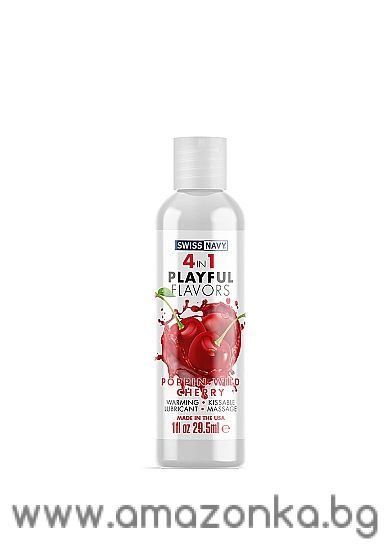 Playful 4 in 1 Lubricant with Poppin Wild CherryFlavor-30ml