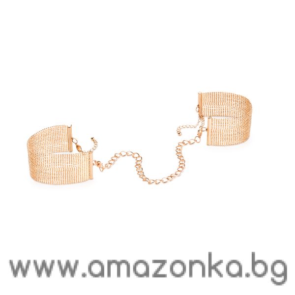 Елегантни гривни за всеки повод и страхотни белезници-Bijoux Indiscrets - Magnifique Handcuffs Gold