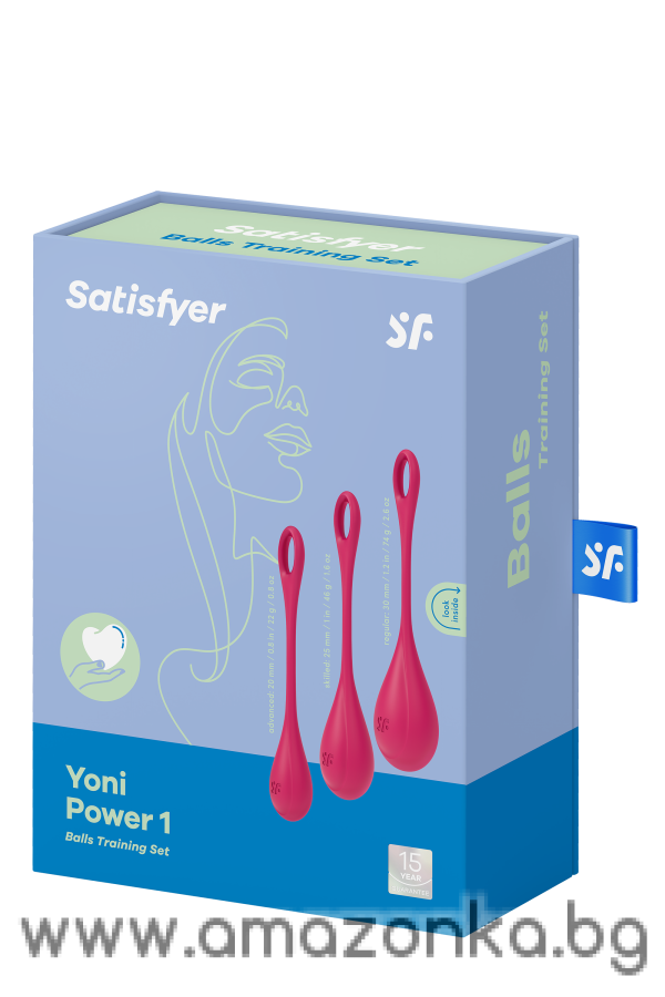 SATISFYER YONI POWER 1 TRAINING SET RED