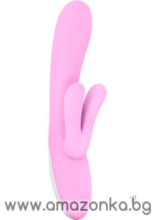 Мултифункционален вибратор за G-точка - "Pleasure Bunny Lola Bunny Pink" 19.05см