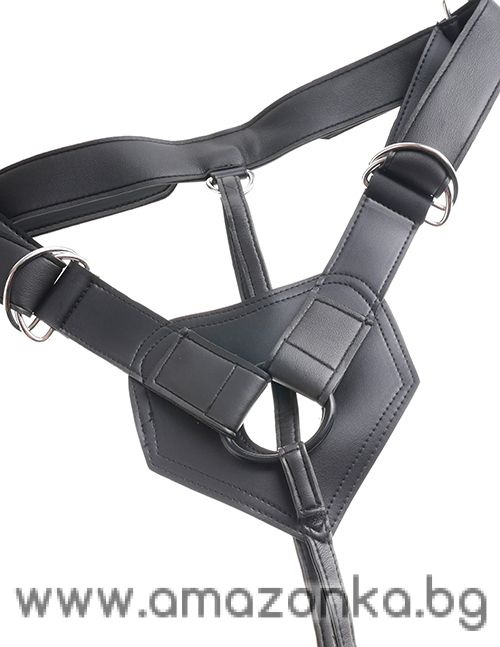 KING COCK STRAP-ON HARNESS W/7 FLESH