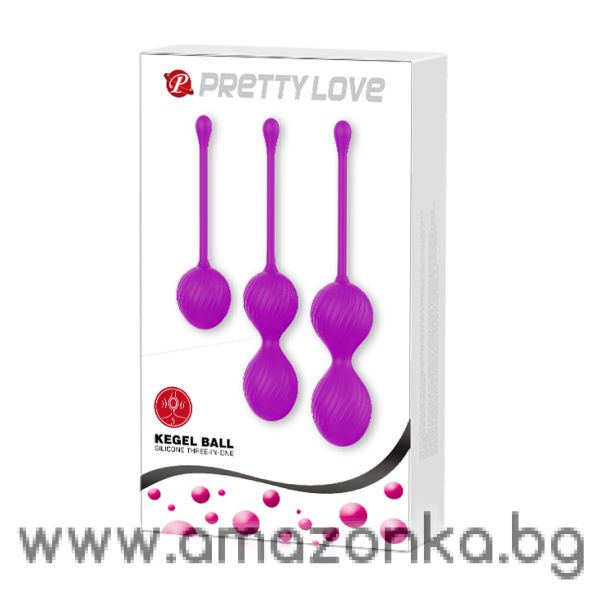 Комплект, вагинални кегел топки в три размера – Full silicone Kegel balls