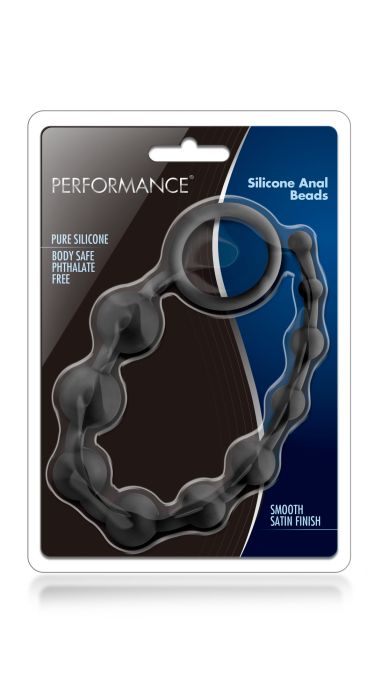 PERFORMANCE SILICONE ANAL BEADS BLACK