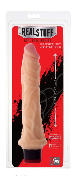 REALSTUFF 8.6INCH VIBRATOR - FLESH