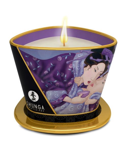 &quot;Shunga&quot; Масажна свещ с аромат на екзотични плодове – Massage Candle Exotic Fruit 170ml