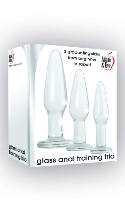 A&E GLASS ANAL TRAINING TRIO CLEAR