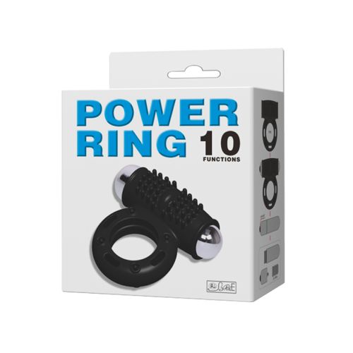 Мощен вибриращ пенис пръстен - "Power Ring" 10 functions