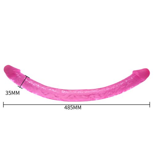 Двустранно анално вагинално дилдо лилаво