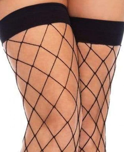 Leg Avenue, Fence net thigh highs. stockings lingerie