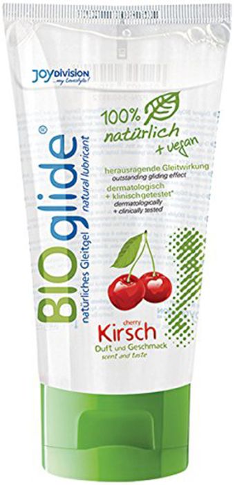 Натурален интимен лубрикант с аромат на череша-BIOglide Cherry Lubricant - 80 ml