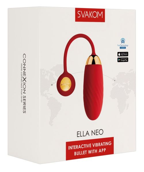 Интерактивно вибро яйце-Ella Neo-SVAKOM-контрол на дълги разстояния (по всяко време и навсякъде по света)