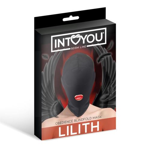 INTOYOU BDSM LINE Lilith Incognito Mask with Opening in the Mouth Black
