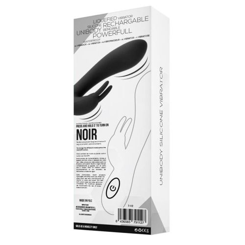 TARDENOCHE Noir Vibe Injected Liquid Silicone 2 Motors USB