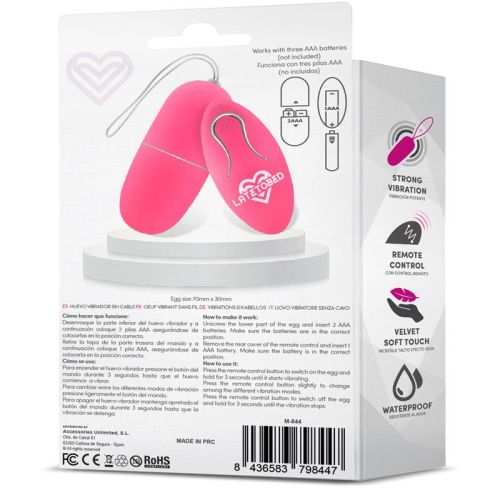 LATETOBED Ecopink Vibrating Egg with Remote Control
