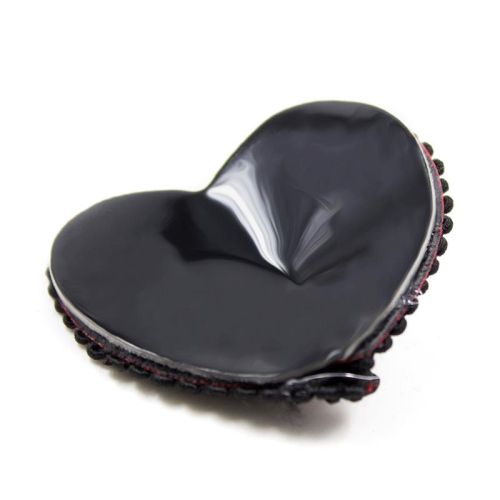 FETISH ADDICT Nipple Covers with Lace Black/Red