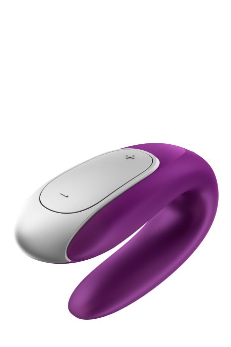 SATISFYER Double Fun Vibe for Couples with APP and Remote Control Violet