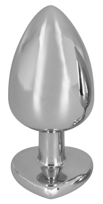 Aluminium Butt Plug with a Decorative Gem Large 9,4x4.1sm