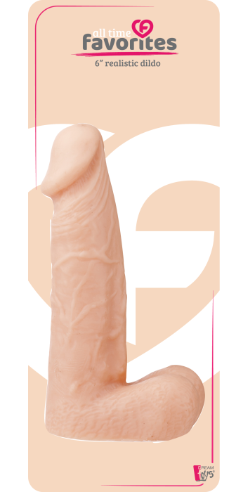 ALL TIME FAVORITES 6INCH REALISTIC DILDO