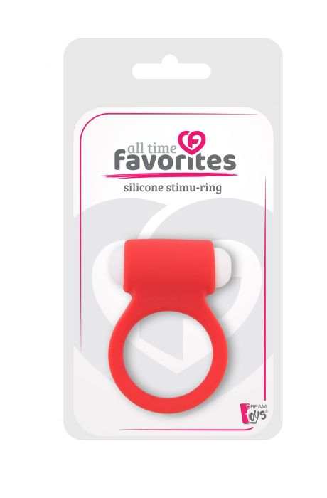 ALL TIME FAVOURITES SILICONE STIMU RING 3 RED