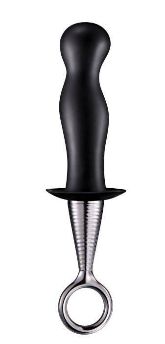 MENZSTUFF ANAL PLUG WITH PLATED HANDLE