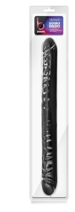 B YOURS 18INCH DOUBLE DILDO BLACK