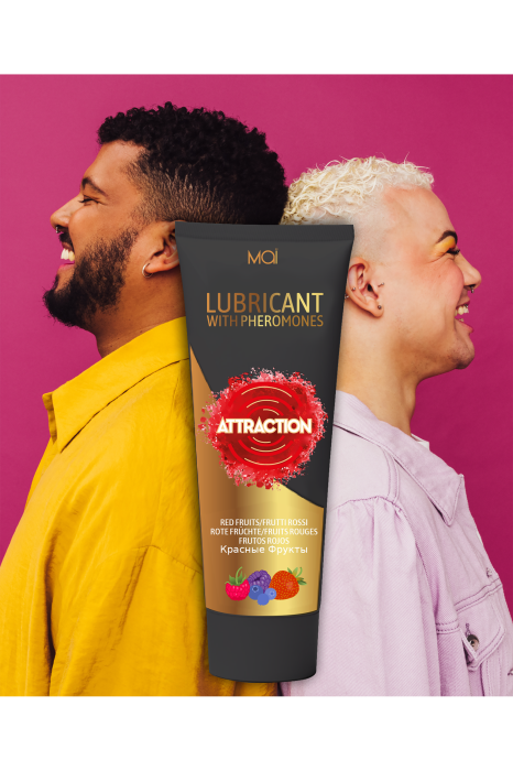ATTRACTION LUBRICANT WITH PHEROMONES RED FRUITS 100 ML
