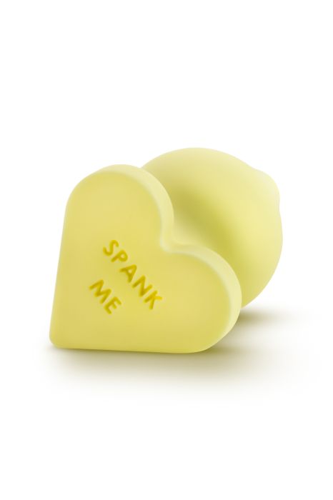 PLAY WITH ME CANDY HEART SPANK ME YELLOW