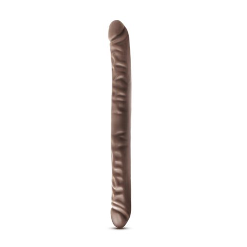DR SKIN 18INCH DOUBLE DILDO CHOCOLATE