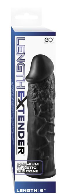 LENGTH EXTENDER SLEEVE 6INCH BLACK
