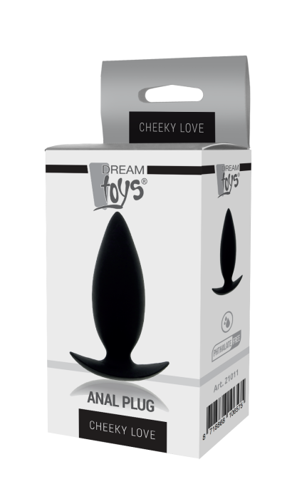 CHEEKY LOVE ANAL PLUG SMALL BLACK